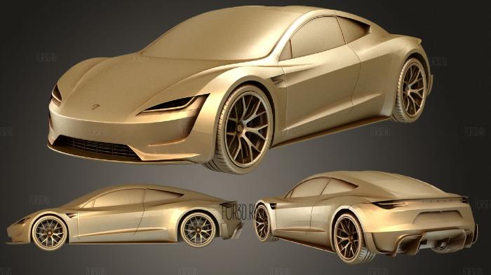 Tesla Coupe 2020 3d stl модель для ЧПУ